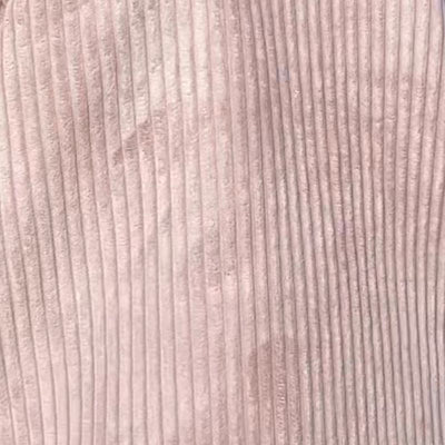 Bredriflet fløjl 9 mm, rosa - KreStoffer