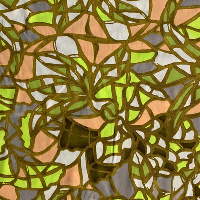 Stof med mosaik print - KreStoffer