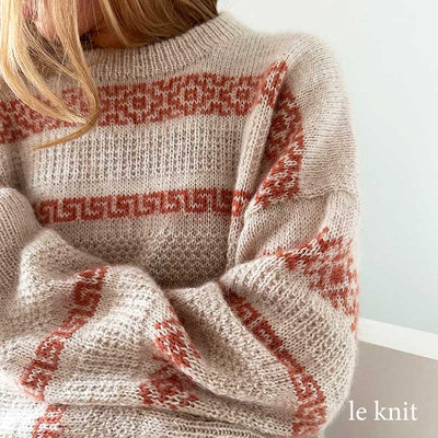 Terracotta Sweater fra Le Knit (Opskrift i fysisk papirudgave) - KreStoffer
