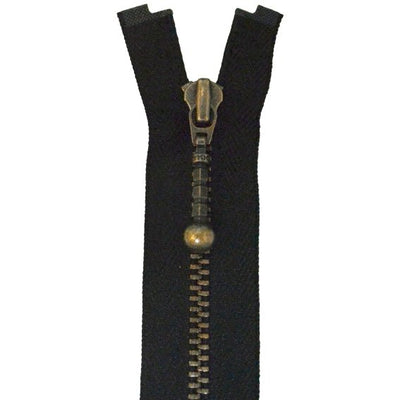 YKK kuglelynlås 20-75 cm, sort - KreStoffer