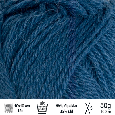 Alpakka uld garn fra Sandnes Garn farve Mørk blå
