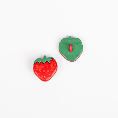 Børneknap fra Drops, Strawberry 18 mm - KreStoffer