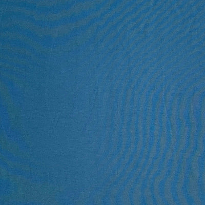 Ensfarvet bomuldsjersey, denimblå - KreStoffer