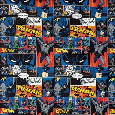 Fast digital bomuld med Batman, color - KreStoffer