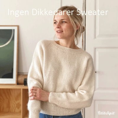 Ingen Dikkedarer Sweater fra PetiteKnit (Opskrift i fysisk papirudgave) - KreStoffer