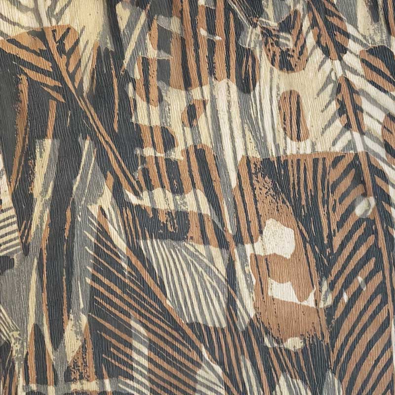 Italiensk silke chiffon med safari look - KreStoffer