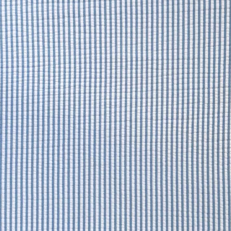 Jersey med blå og hvide striber - KreStoffer