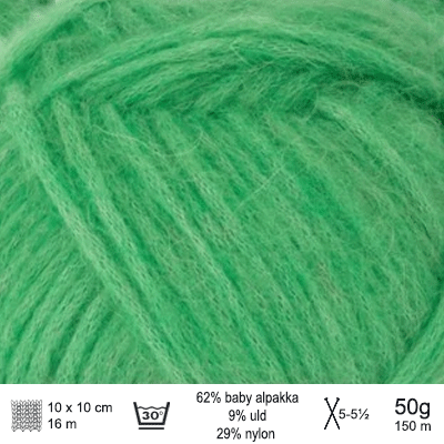 KOS garn fra Sandnes Garn farve Jelly bean green KOS8225 - KreStoffer