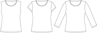 Line2Line B1220 Basis T-shirt, PLUS - KreStoffer