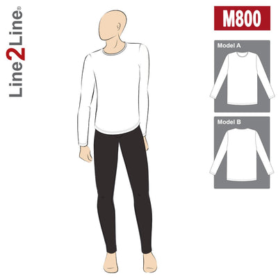Line2Line M800 Herre T-shirt - KreStoffer