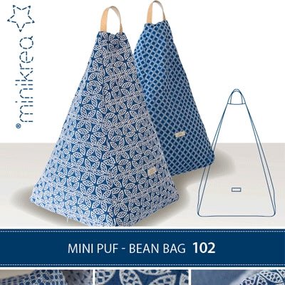 MiniKrea 102 Mini puf Bean bag - KreStoffer