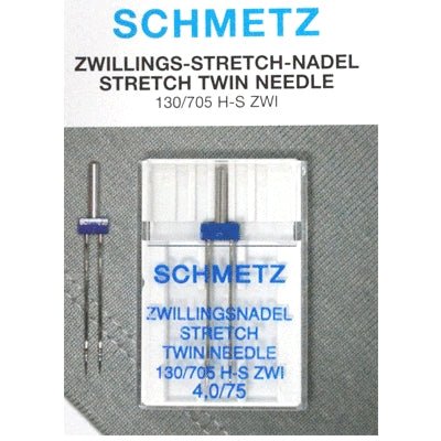 Schmetz Stretch-tvillingnål, 1 stk - KreStoffer