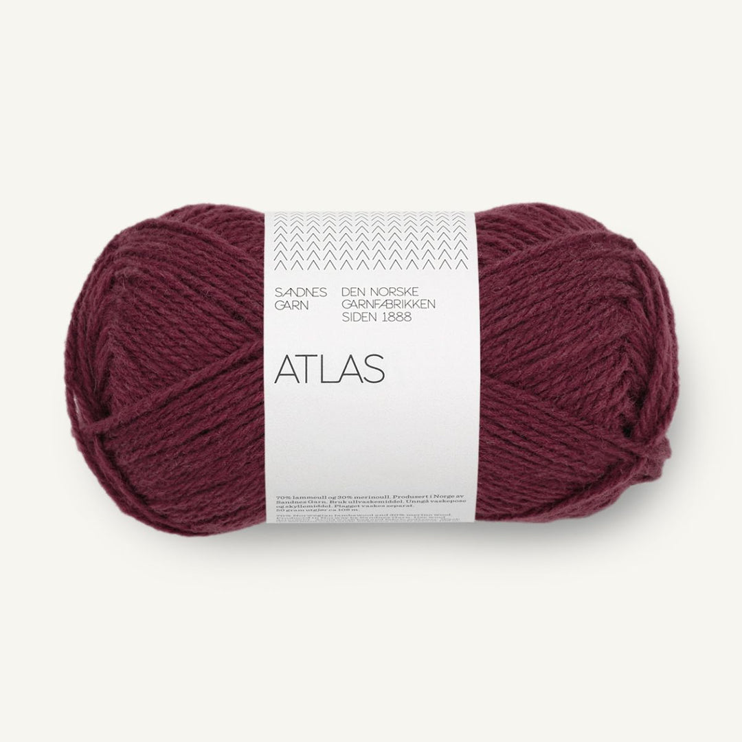 Atlas garn fra Sandnes Garn Burgundy