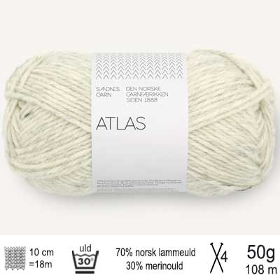 Strikkekit Wilbur Sweater 2513-4 i Atlas garn
