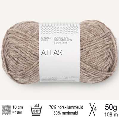 Strikkekit Wilbur Sweater 2513-4 i Atlas garn
