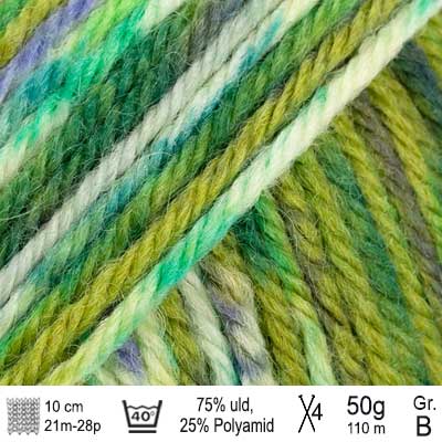 Drops Fiesta garn farve 16 Urtehave print
