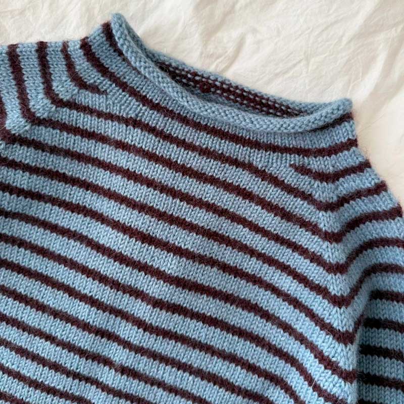 Strikkekit Frankie Sweater fra PetiteKnit i Peer Gynt