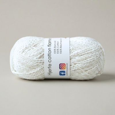 Hjerte Cotton Flamé garn farve 1000 fra Hjertegarn