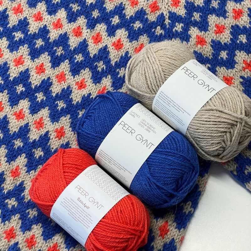 Strikkekit Inge Sweater fra Le knit i Peer Gynt