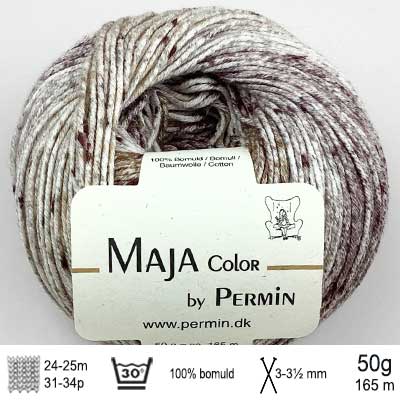 Maja Color garn fra Permin Brunbeige