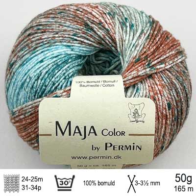 Maja Color garn fra Permin Patina kobber