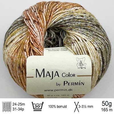 Maja Color garn fra Permin Lerjord