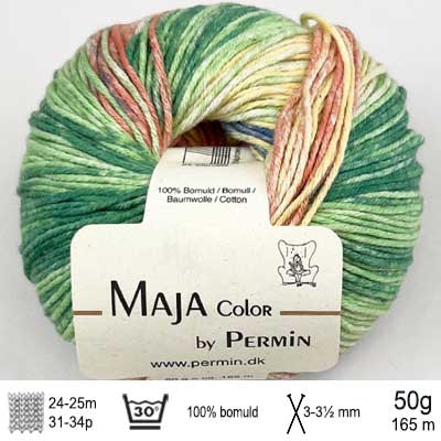 Maja Color garn fra Permin Blomstereng