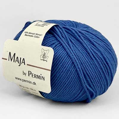 Maja garn fra Permin Jeansblå