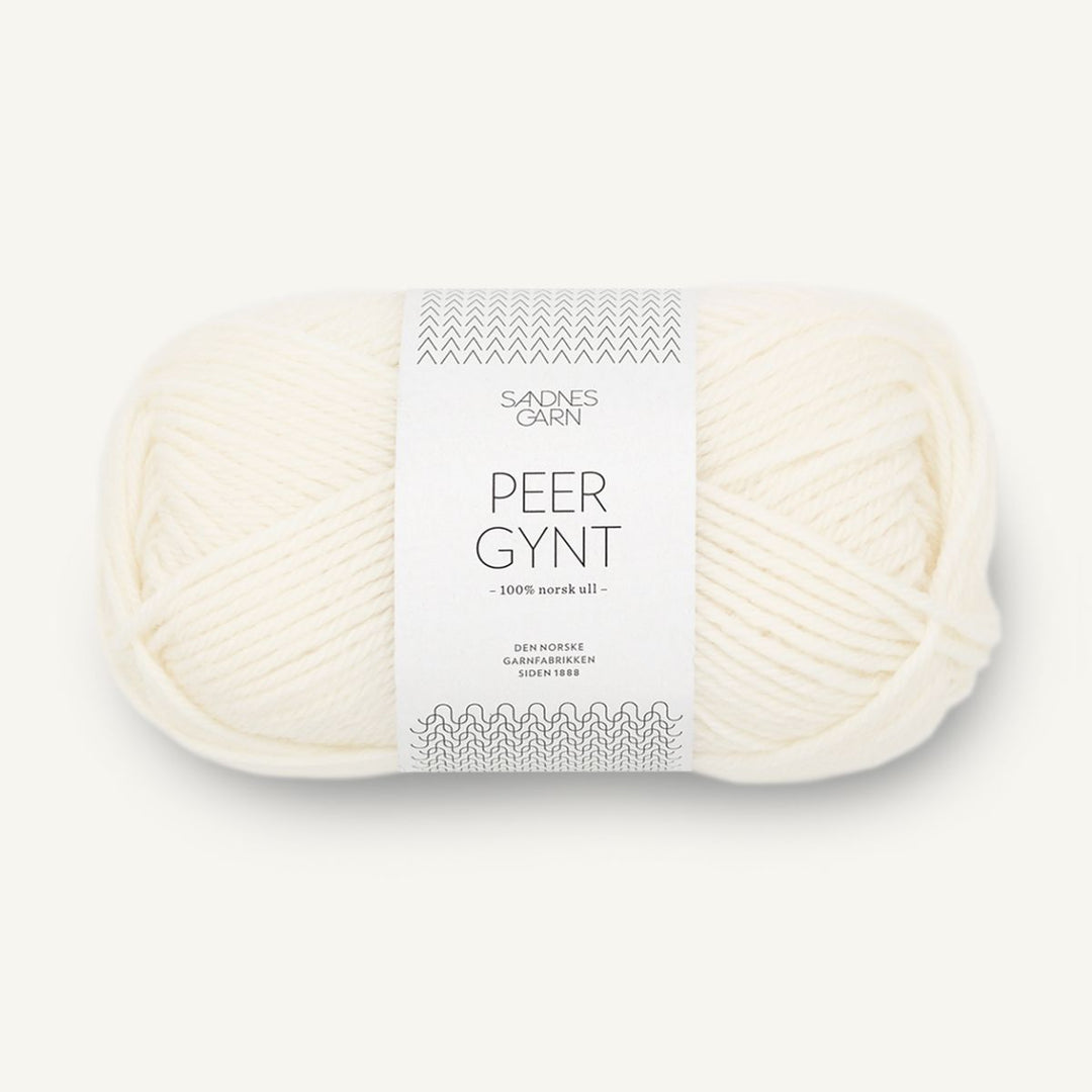 Peer Gynt garn fra Sandnes Garn Naturhvid