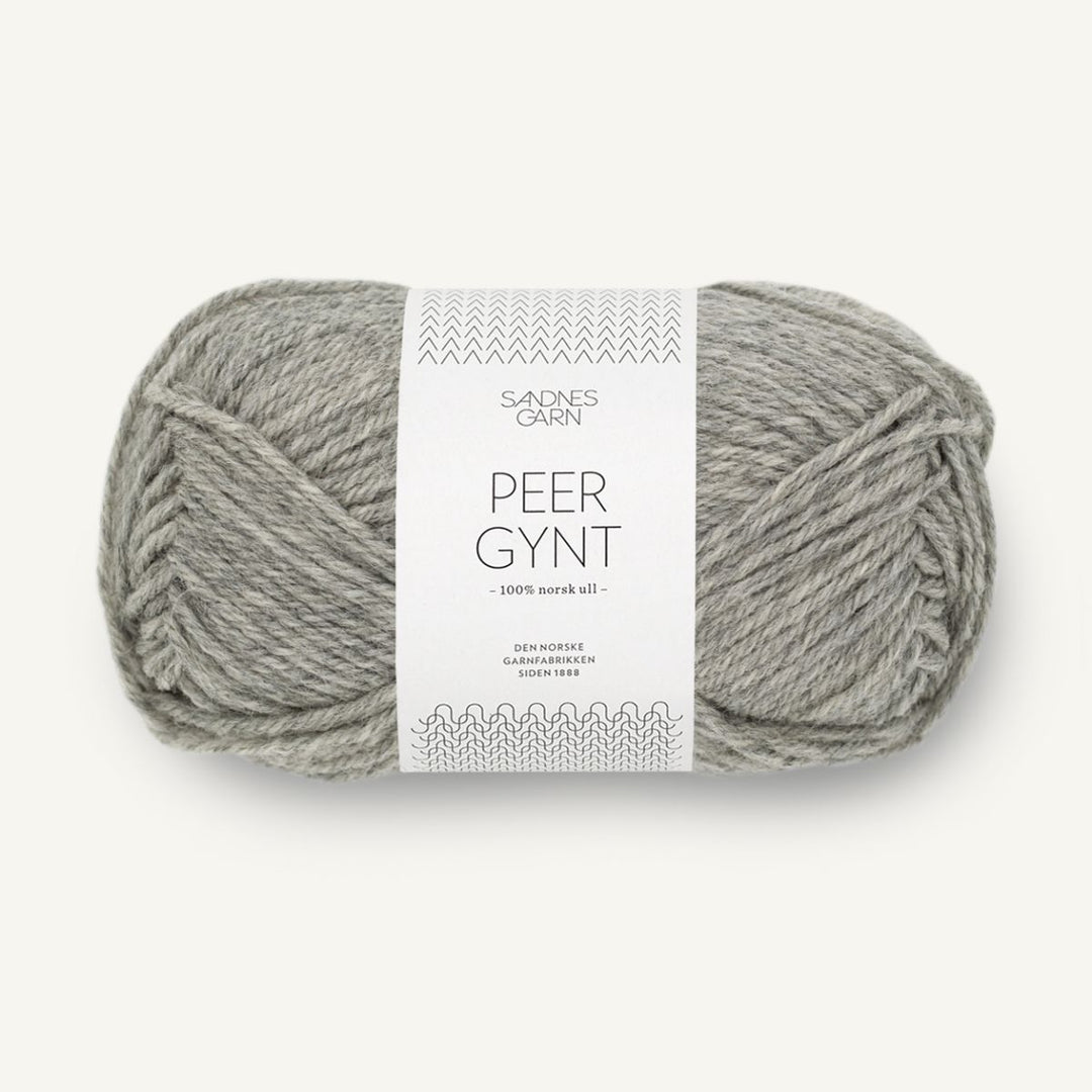 Peer Gynt garn fra Sandnes Garn Gråmeleret