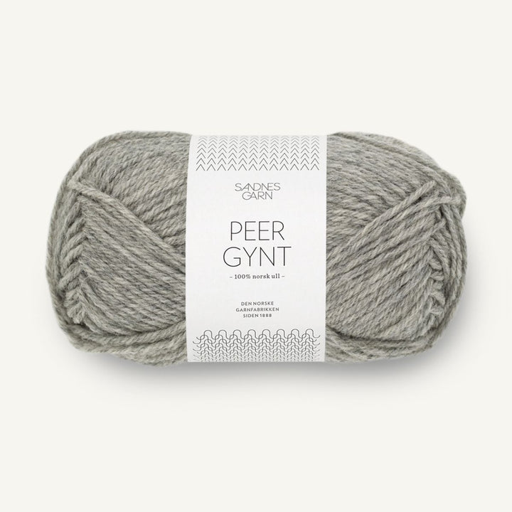 Peer Gynt garn fra Sandnes Garn Gråmeleret