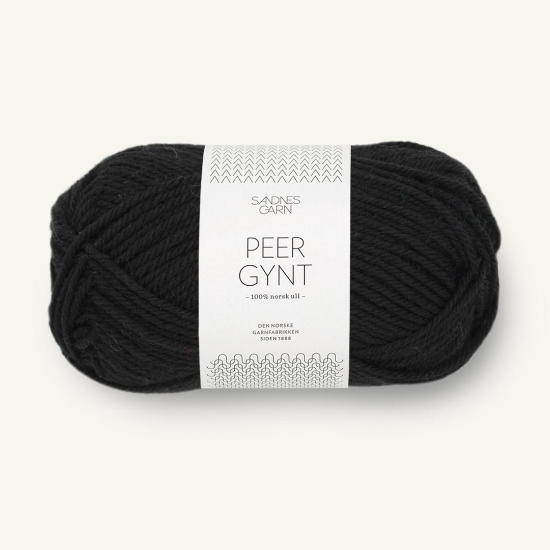 Peer Gynt garn fra Sandnes Garn Sort