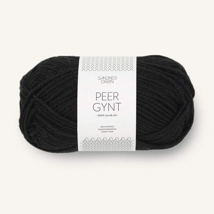 Peer Gynt garn fra Sandnes Garn Sort