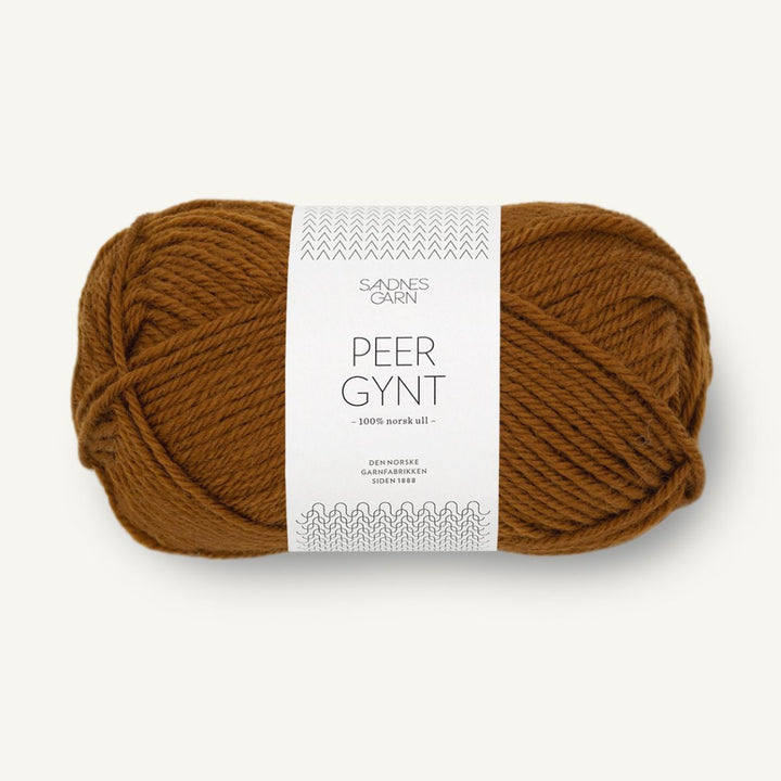 Peer Gynt garn fra Sandnes Garn Gyldenbrun