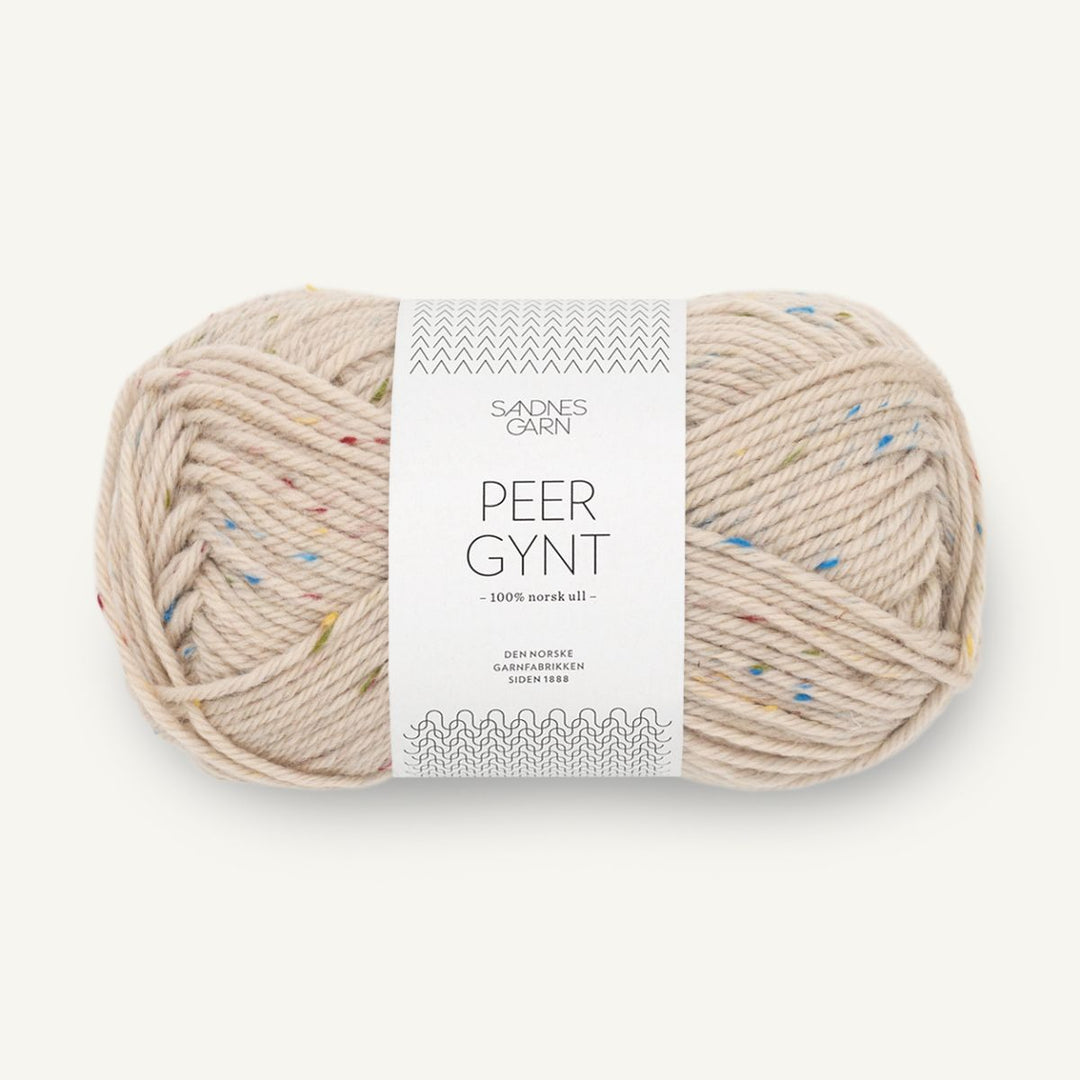 Peer Gynt garn fra Sandnes Garn Marsipan med tutti frutti