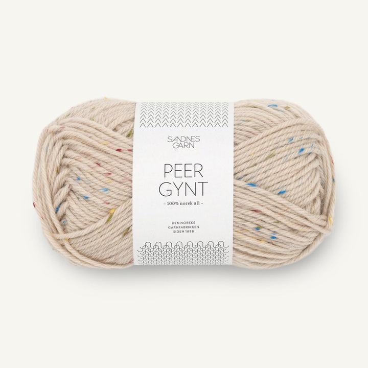 Peer Gynt garn fra Sandnes Garn Marsipan med tutti frutti