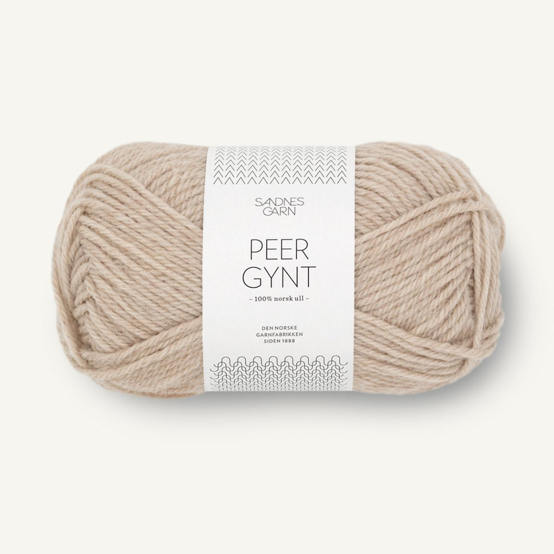 Peer Gynt garn fra Sandnes Garn Lys beige meleret