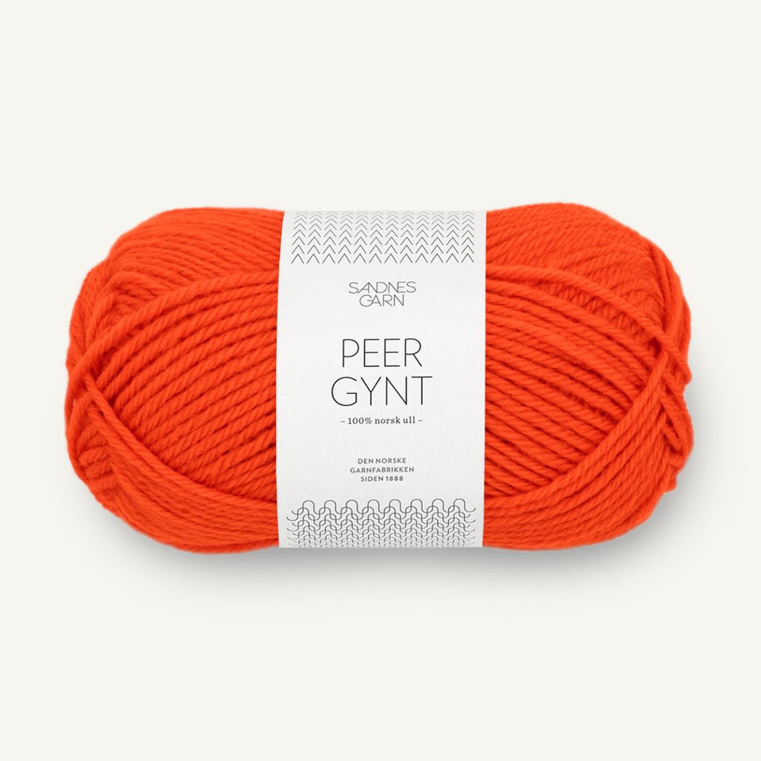 Peer Gynt garn fra Sandnes Garn Spicy orange