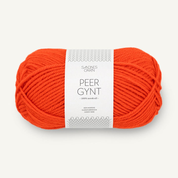 Peer Gynt garn fra Sandnes Garn Spicy orange