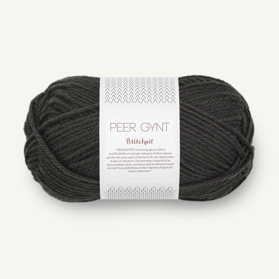 Peer Gynt garn fra Sandnes Garn Dusty noir Petiteknit