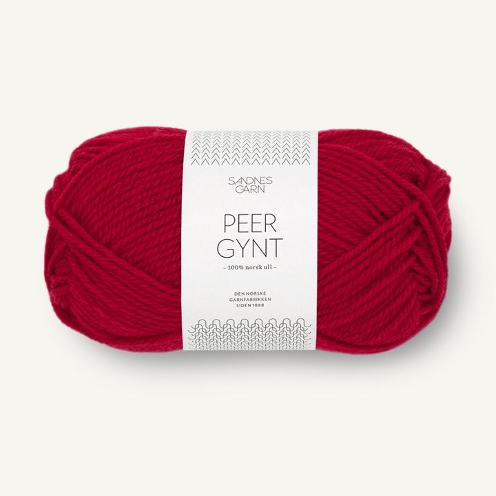 Peer Gynt garn fra Sandnes Garn Rød