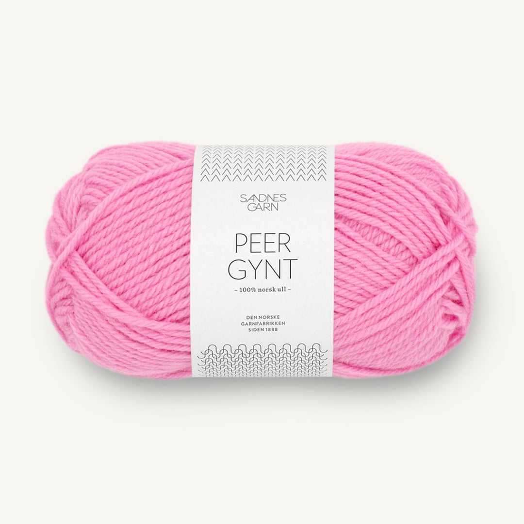 Peer Gynt garn fra Sandnes Garn Shocking pink