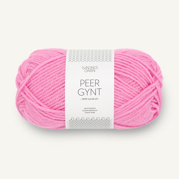 Peer Gynt garn fra Sandnes Garn Shocking pink
