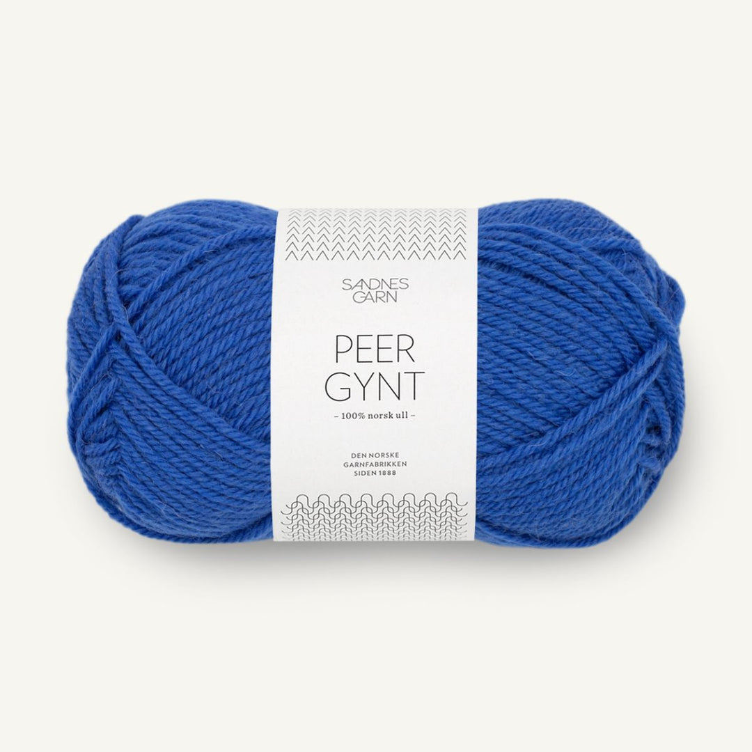Peer Gynt garn fra Sandnes Garn Dazzeling blue