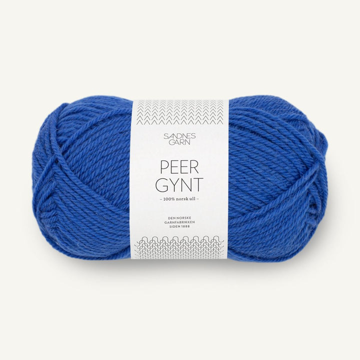 Peer Gynt garn fra Sandnes Garn Dazzeling blue