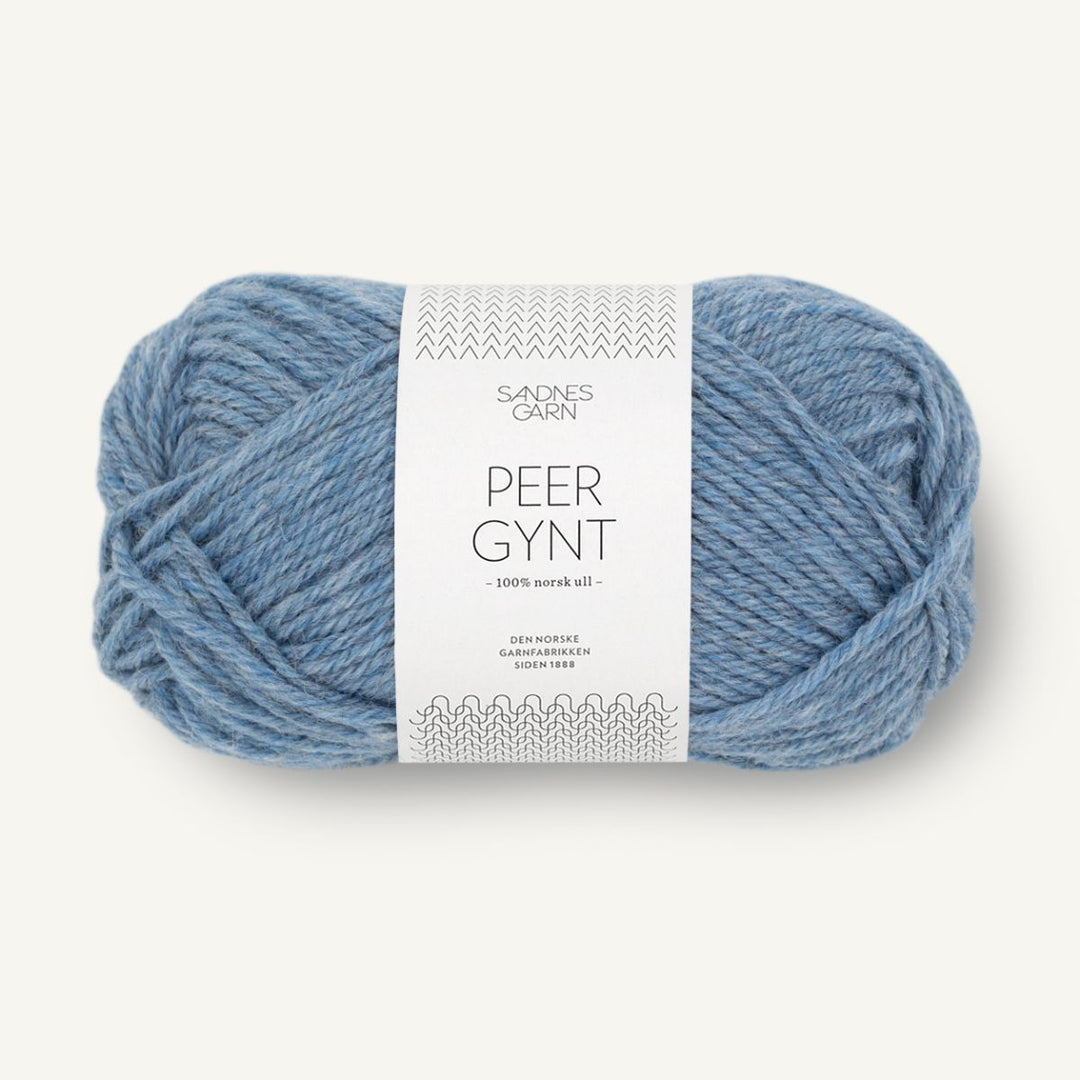 Peer Gynt garn fra Sandnes Garn Blåmeleret