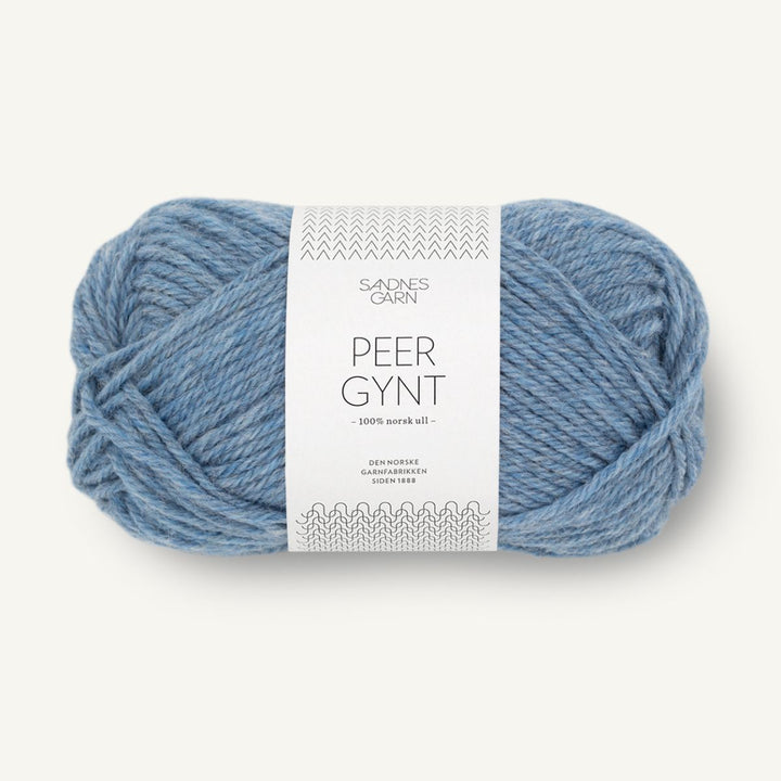 Peer Gynt garn fra Sandnes Garn Blåmeleret