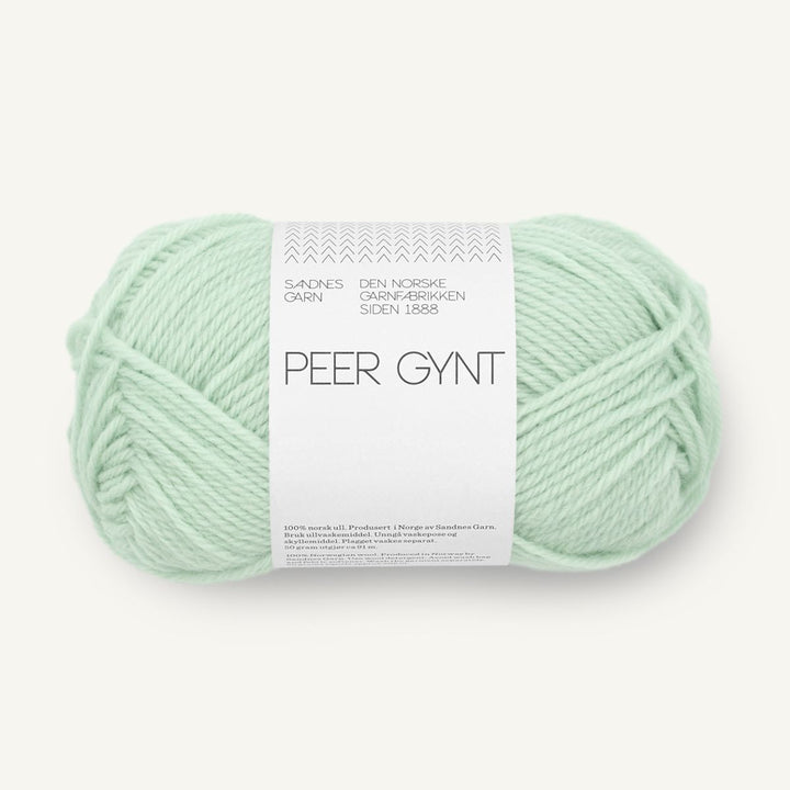 Peer Gynt garn fra Sandnes Garn Mint green