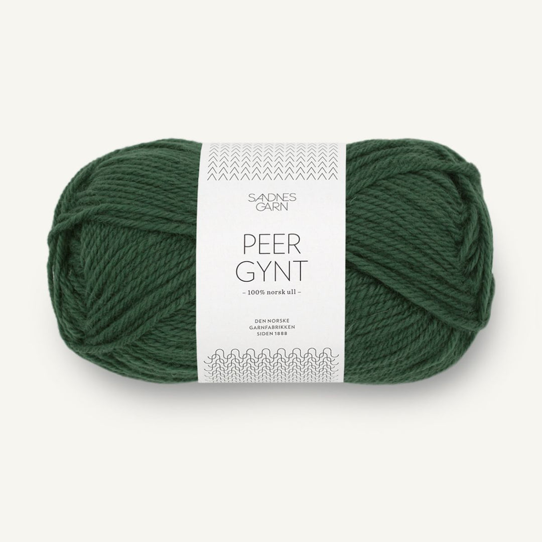 Peer Gynt garn fra Sandnes Garn Skovgrøn