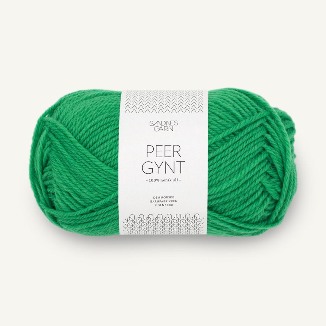 Peer Gynt garn fra Sandnes Garn Jelly bean green